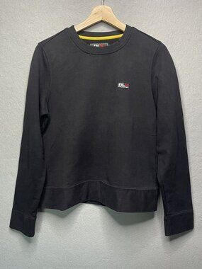 RLX Polo Sport Womens Black Crewneck Sweatshirt M Long Sleeve Vintage